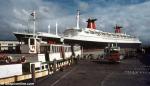ID 1423 FRANCE (1961/66350grt/IMO 5119143, renamed NORWAY, then BLUE LADY prior to scrapping) alongside in Auckland, New Zealand during her only ever visit to the port.
